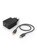  Hama 00183326 Charging Kit, USB-C PD / Qualcomm 18W, USB-C Cable 1.5m, Black Hover
