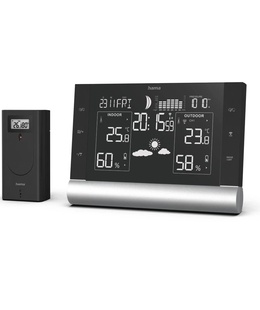  Hama 00186418 Black Line Plus Weather Station black  Hover