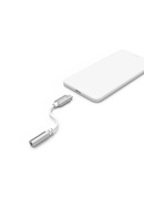  Hama 00187210 Lightning Adapter to 3.5mm Audio Socket, White Hover