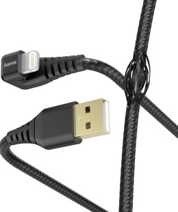  Hama 00187221 Gamer Charging/Data Cable, USB-A - Lightning 1.5m, Black  Hover