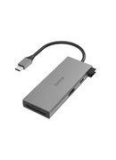  Hama 00200110 USB-C Hub, Multiport, 6 Ports, 2 x USB-A, USB-C, HDMI, SD, microSD