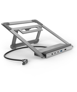  Hama 00200139 Connect2Office Stand, USB-C dock, 12 ports, 100 W, Gray  Hover