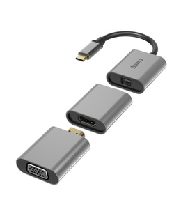  Hama 00200306 6in1 Adapter Connect2Go, USB-C, Mini-DisplayPort, HDMI, VGA  Hover
