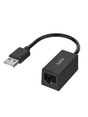  Hama 00200324 Network Adapter, USB Plug - LAN/Ethernet Socket, Fast Ethernet  Hover