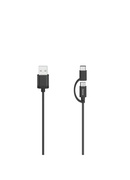  Hama 00200616 Micro-USB Cable, 2 in 1, incl. Adapter to USB-C, USB 2.0, 0.75 m