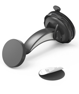 Hama 00201512 Magnet Car Mobile Phone Holder with Suction Cup, 360 Rotation Universal  Hover
