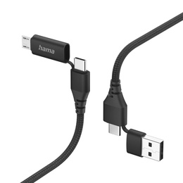  Hama 00201537 4-in-1 Multi Charging Cable 1.5m