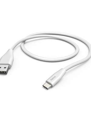  Hama 00201596 Charging Cable, USB-A - USB-C 1.5m white  Hover