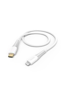  Hama 00201603 Charging Cable, USB-C - Lightning 1.5m white