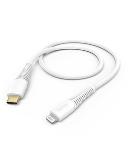  Hama 00201603 Charging Cable, USB-C - Lightning 1.5m white  Hover