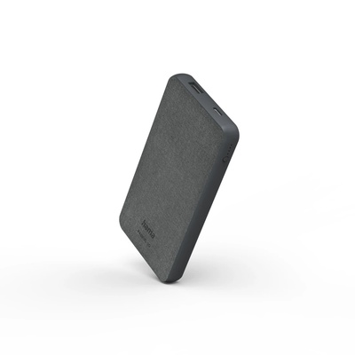  Hama 00201658 Fabric 10 Power Pack 10000mAh Grey