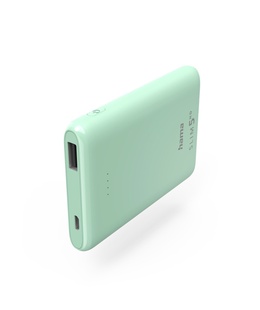  Hama 00201665 SLIM 5HD PowerBank 5000mAh Green  Hover