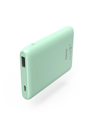  Hama 00201665 SLIM 5HD PowerBank 5000mAh Green  Hover
