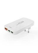  Hama 00201976 Flat Charger 220V With 2xUSB-C/USB-A  65W White