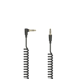  Hama 00205114 Flexi-Slim Spiral Cable, 3.5mm 90 Jack Plug - Plug Stereo 1.5m