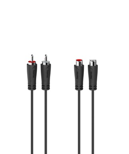  Hama 00205259 Audio Extension Cable, 2 RCA Plugs - 2 RCA Sockets 1.5m  Hover