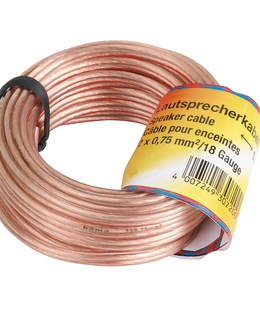  Hama 00205266 Loudspeaker Cable 2 x 0.75 mm, 20m Transparent  Hover