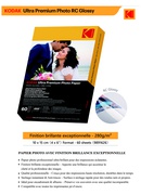  Kodak Ultra Premium Photo Paper 280g High Gloss 10 x 15 cm 60 Sheets