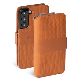  Krusell Leather PhoneWallet Samsung Galaxy S22+ cognac (62468)