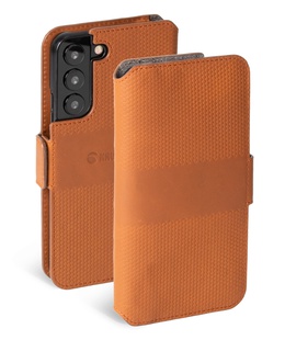  Krusell Leather PhoneWallet Samsung Galaxy S22+ cognac (62468)  Hover