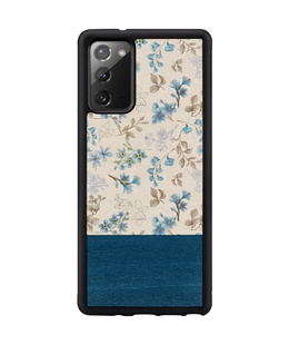  MAN&WOOD case for Galaxy Note 20 blue flower black  Hover