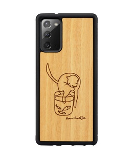  MAN&WOOD case for Galaxy Note 20 cat with fish  Hover