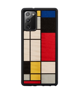  MAN&WOOD case for Galaxy Note 20 mondrian wood black  Hover
