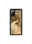  MAN&WOOD case for Galaxy Note 20 primrose black
