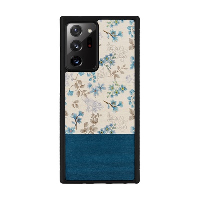  MAN&WOOD case for Galaxy Note 20 Ultra blue flower black