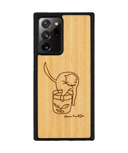  MAN&WOOD case for Galaxy Note 20 Ultra cat with fish  Hover