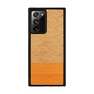  MAN&WOOD case for Galaxy Note 20 Ultra herringbone arancia black