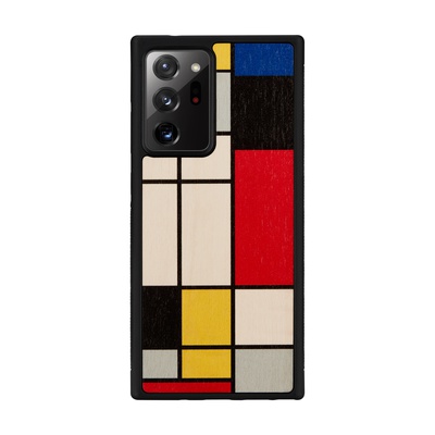  MAN&WOOD case for Galaxy Note 20 Ultra mondrian wood black