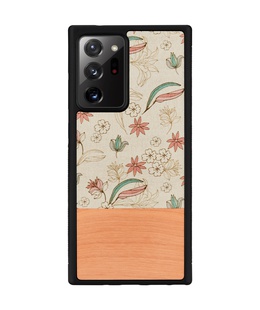  MAN&WOOD case for Galaxy Note 20 Ultra pink flower black  Hover