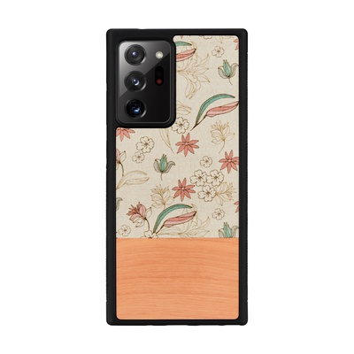  MAN&WOOD case for Galaxy Note 20 Ultra pink flower black
