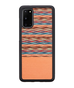  MAN&WOOD case for Galaxy S20 browny check black  Hover