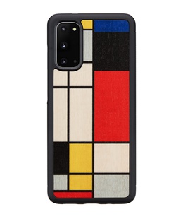  MAN&WOOD case for Galaxy S20 mondrian wood black  Hover