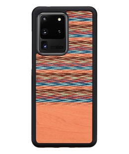  MAN&WOOD case for Galaxy S20 Ultra browny check black  Hover