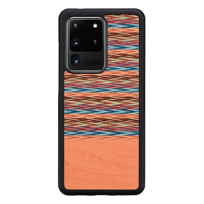  MAN&WOOD case for Galaxy S20 Ultra browny check black