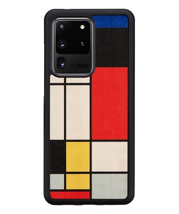  MAN&WOOD case for Galaxy S20 Ultra mondrian wood black  Hover