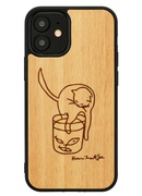  MAN&WOOD case for iPhone 12 mini cat with red fish