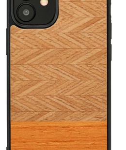  MAN&WOOD case for iPhone 12 mini herringbone arancia black  Hover