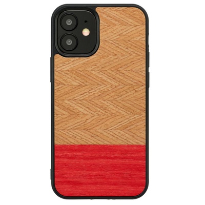  MAN&WOOD case for iPhone 12 mini herringbone azalea black