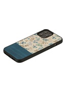  MAN&WOOD case for iPhone 12 Pro Max blue flower black Hover