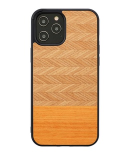  MAN&WOOD case for iPhone 12 Pro Max herringbone arancia black  Hover