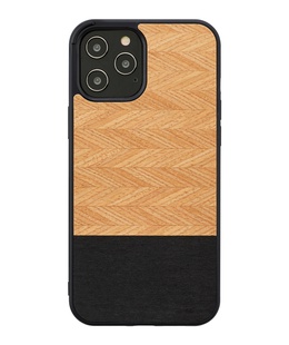  MAN&WOOD case for iPhone 12 Pro Max herringbone nero black  Hover