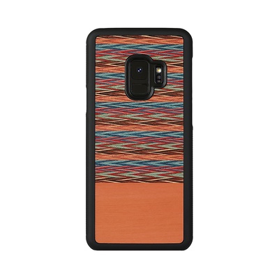  MAN&WOOD SmartPhone case Galaxy S9 browny check black