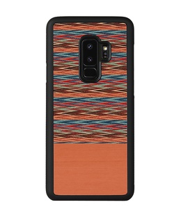 MAN&WOOD SmartPhone case Galaxy S9 Plus browny check black  Hover