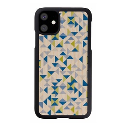  MAN&WOOD SmartPhone case iPhone 11 blue triangle black