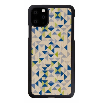  MAN&WOOD SmartPhone case iPhone 11 Pro Max blue triangle black