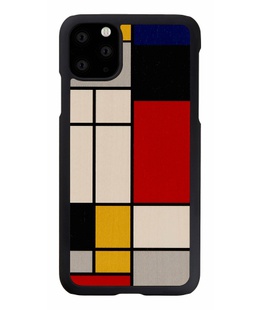  MAN&WOOD SmartPhone case iPhone 11 Pro Max mondrian wood black  Hover